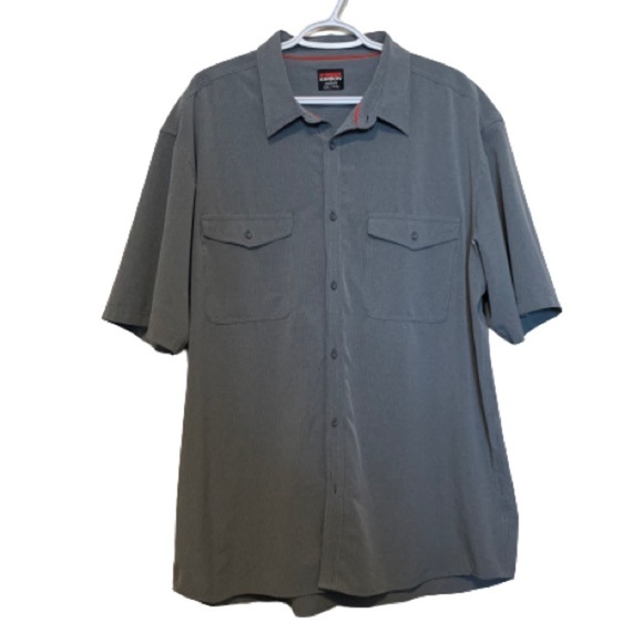 Karbon Other - Karbon Grey Button Up Short Sleeve Golf Shirt